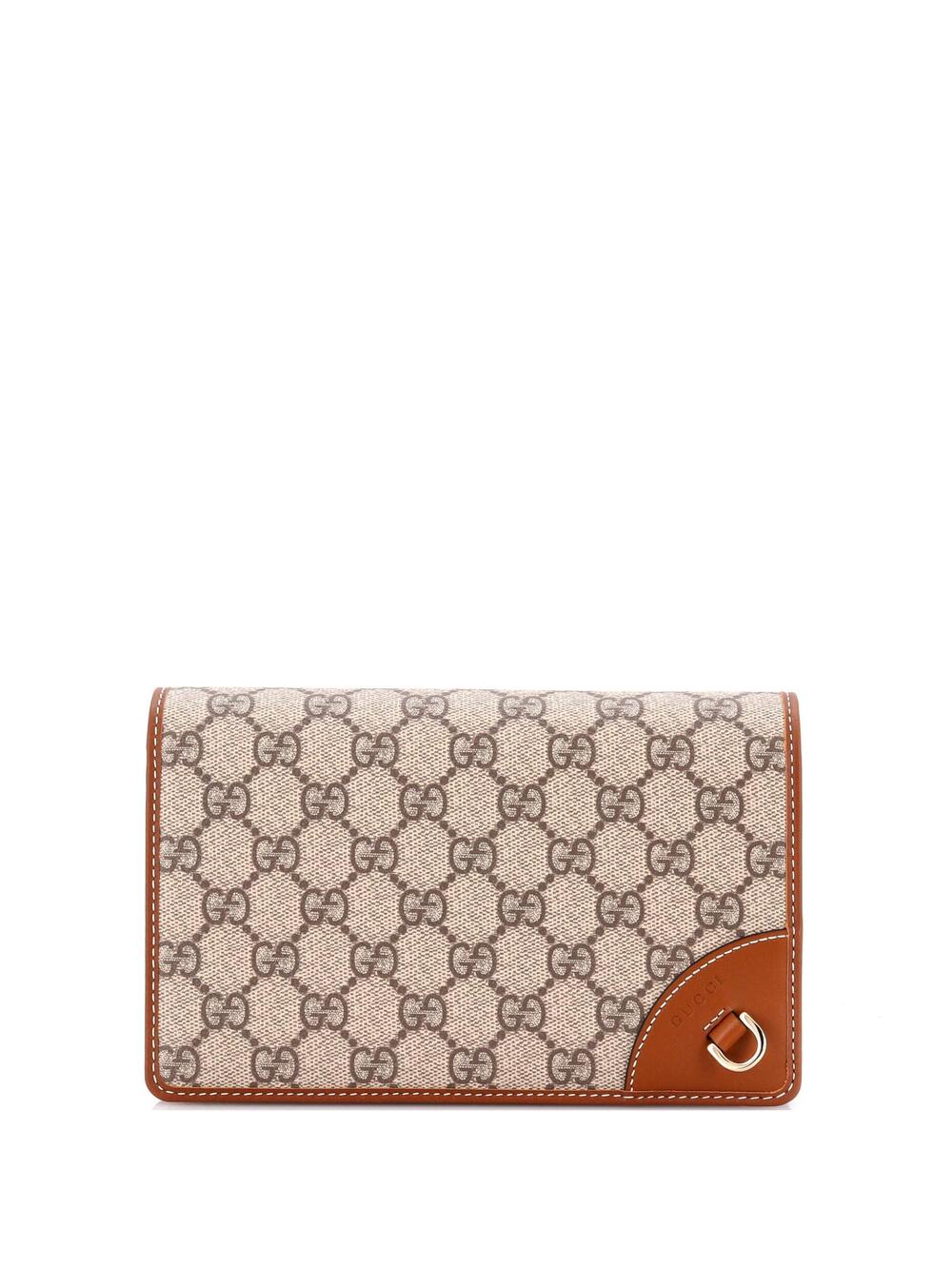 Gucci Emblem Wallet On Strap Gg Coated #365394G78B